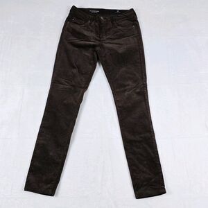 AG Goldschmied Ankle Corduroy Women’s Brown Size 27 Low Rise Skinny Stretch